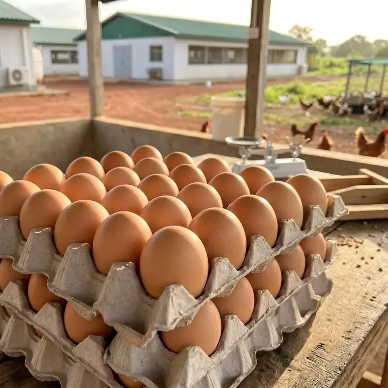 Œufs de table frais (Le plateau de 30) — Aviculture (Volailles)